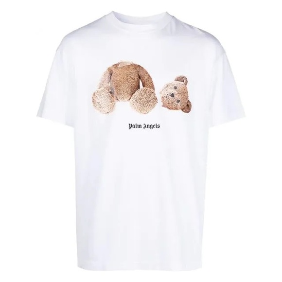 PALM ANGELS White bear T-shirt - Picture 1 of 5